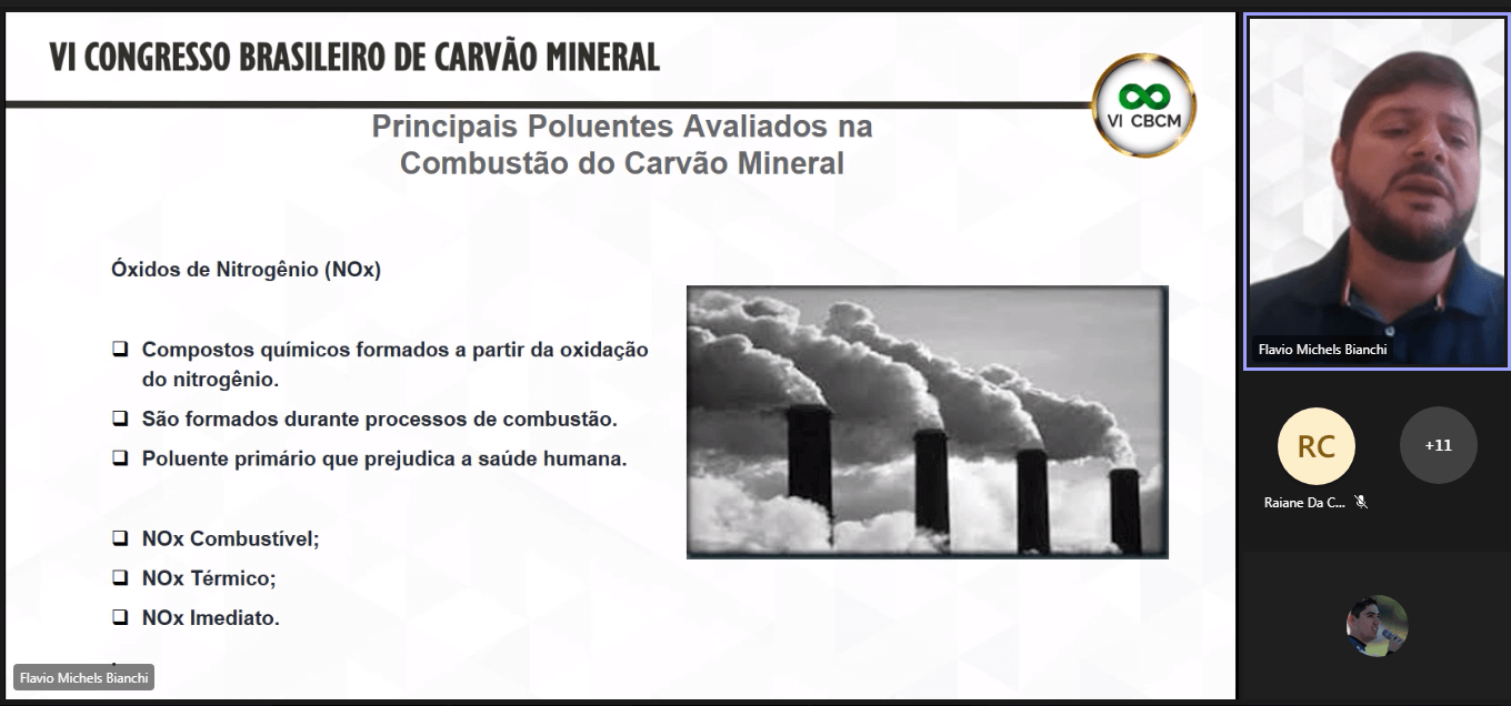 Minicurso abordou as emissões atmosféricas relacionadas ao uso do carvão e os processos de captura dessas emissões.