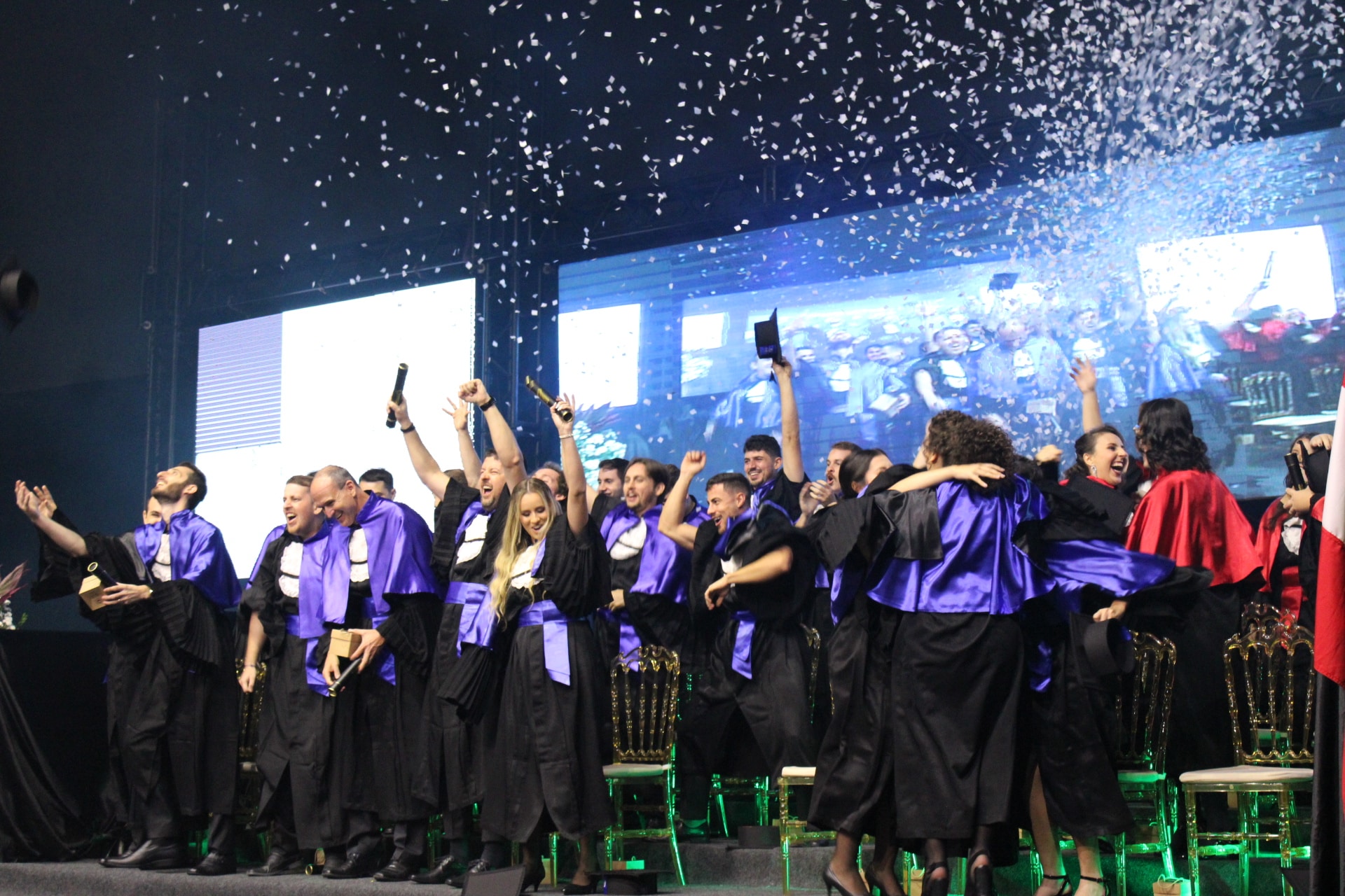 Noite de celebração para os novos formados da UniSatc